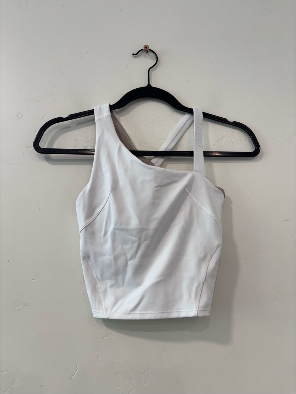 Lululemon Everlux Asymmetrical Tennis Running Tank, White Womens Size 2